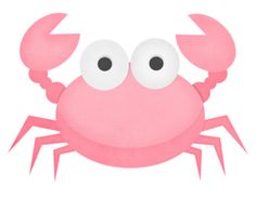 crab clipart pink crab