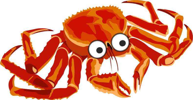 crab clipart red thing