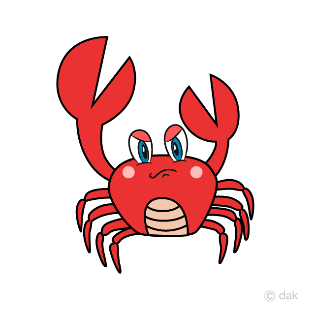Angry cartoon free picture. Crab clipart red thing