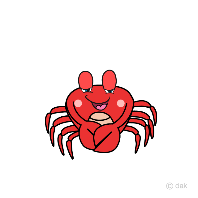 crab clipart red whale