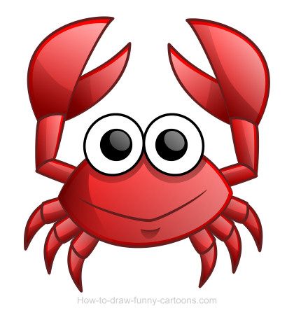 crab clipart red whale