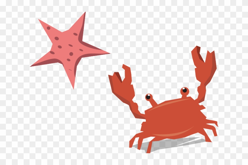 crab clipart starfish