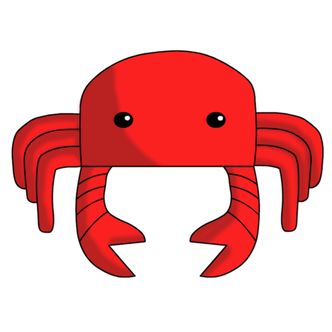 crab clipart symmetry