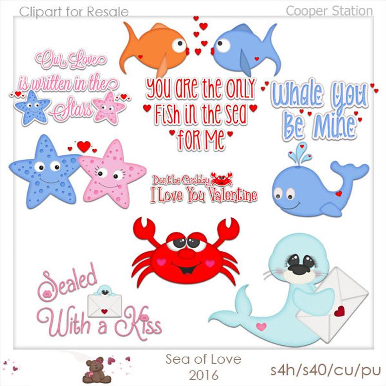 crab clipart valentine