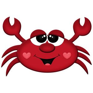 crab clipart valentine