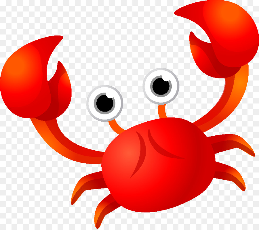 Crabs clipart cute baby. Red circle crab transparent