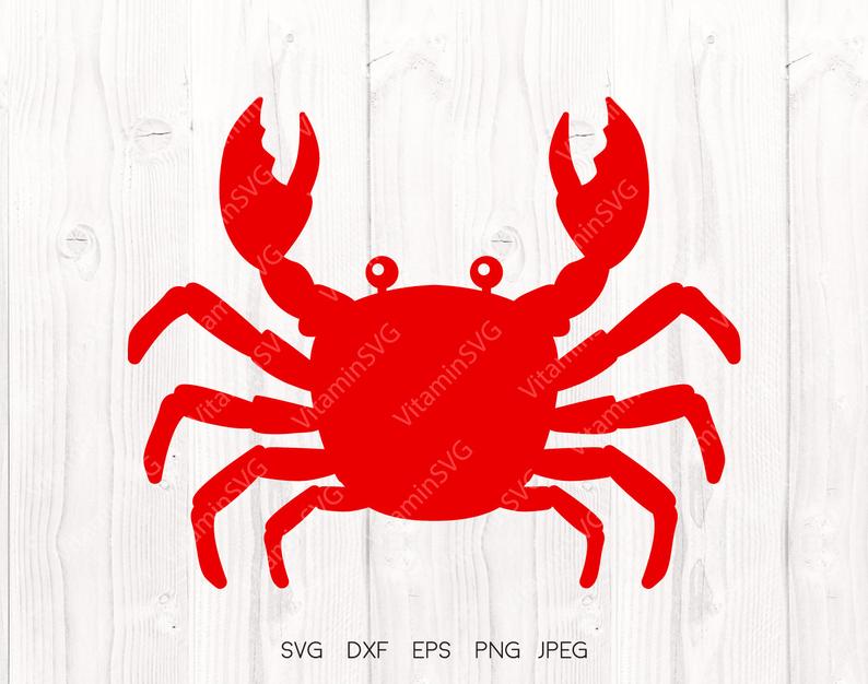 Crab svg cut file. Crabs clipart cute baby