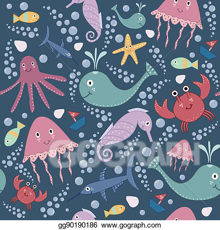 crabs clipart jellyfish