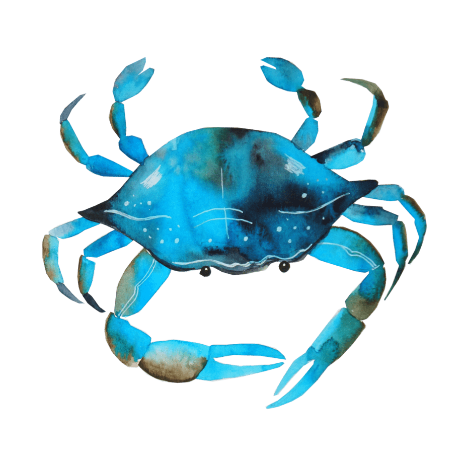 crabs clipart monogram