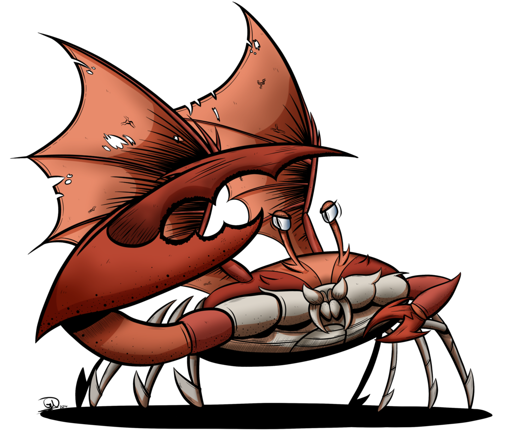 crabs clipart scared