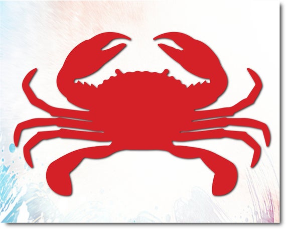 Crab svg vector monogram. Crabs clipart sea