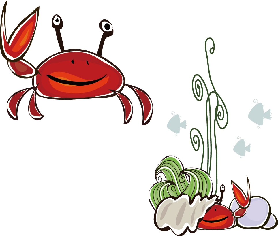 crabs clipart two animal