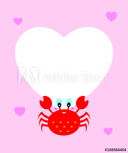 crabs clipart valentine