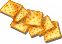 Crackers food pencil and. Cracker clipart