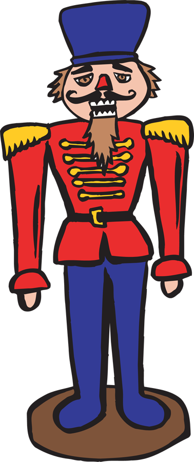 Nut collection patriotic nutcracker. Cracker clipart animated
