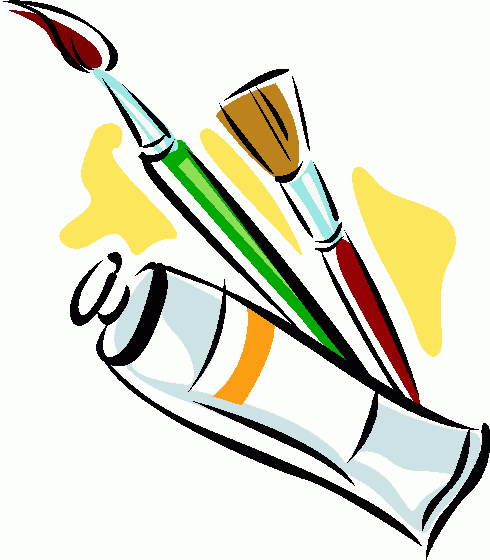 Free clip library . Craft clipart art equipment