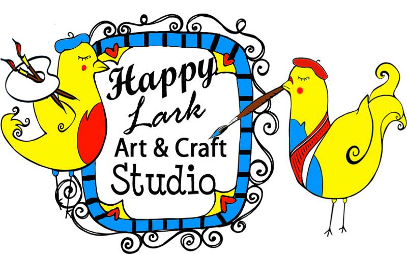 Happy lark kids parties. Craft clipart art studio