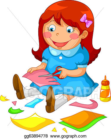 crafts clipart crafty girl
