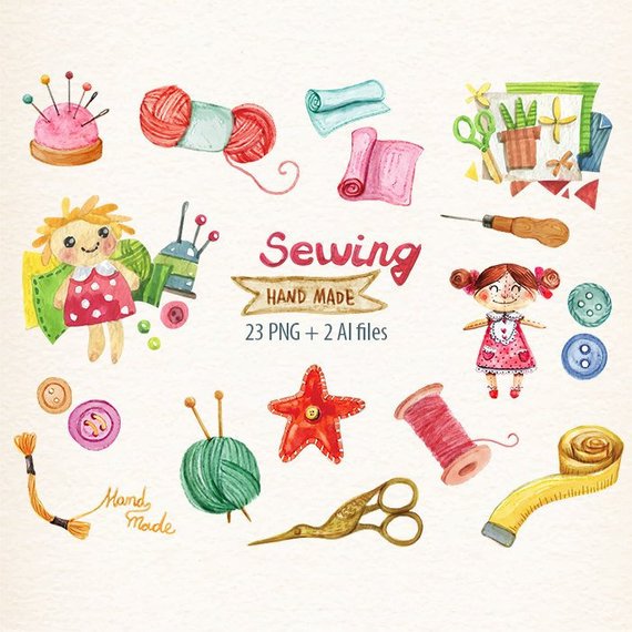 sewing clipart paper craft