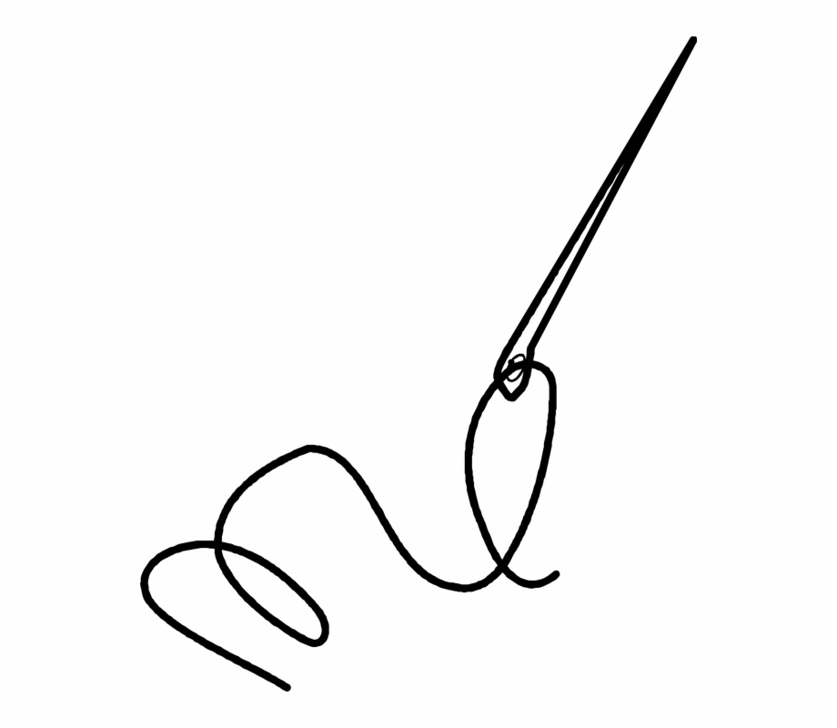 needle clipart outline