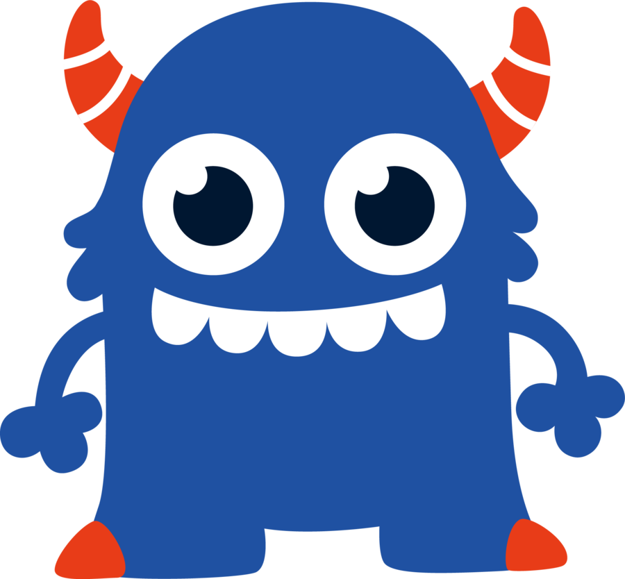 monster clipart colourful