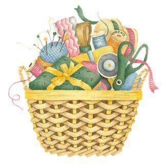 quilting clipart sewing basket