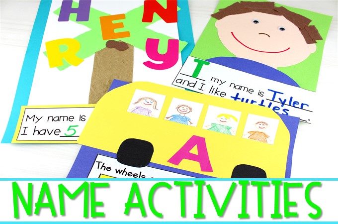 Fun name activities for. Crafts clipart student activity