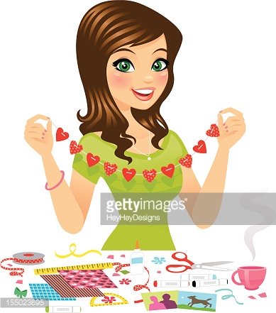 crafts clipart woman