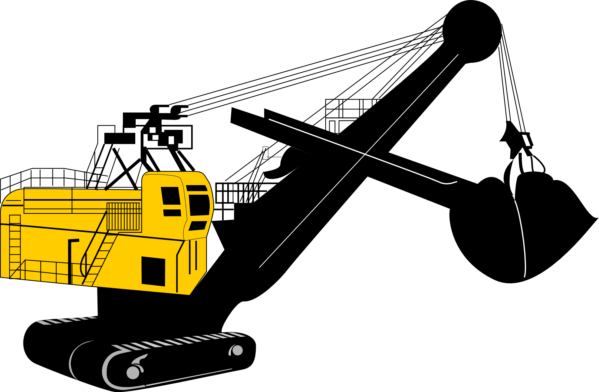 crane clipart borewell