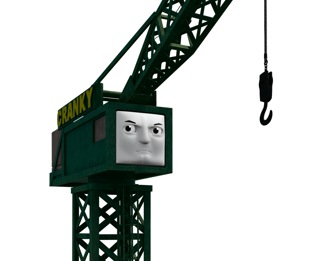 crane clipart cranky