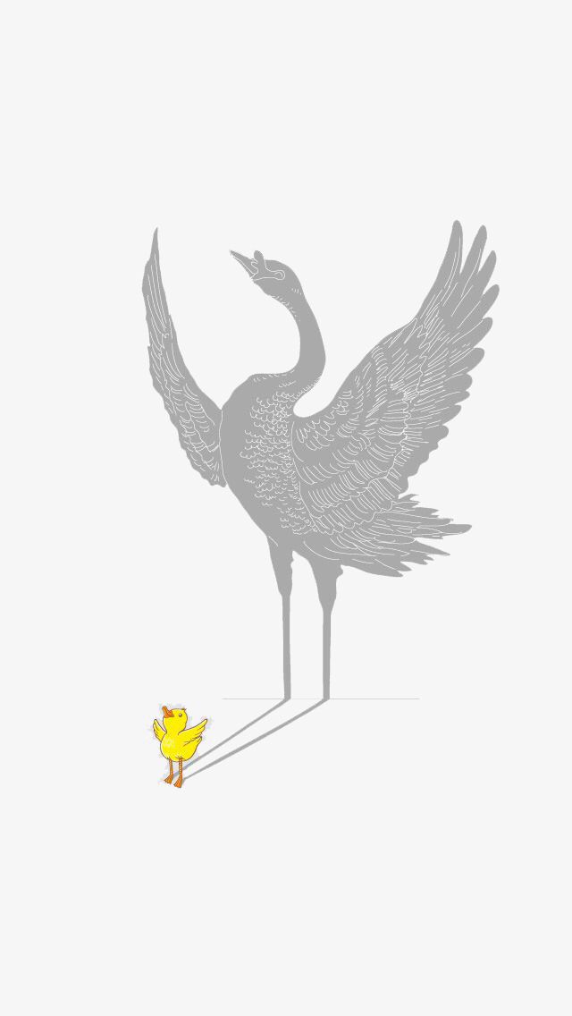 Small yellow duck and. Crane clipart large
