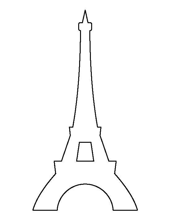Eiffel tower drawing images. Flour clipart outline