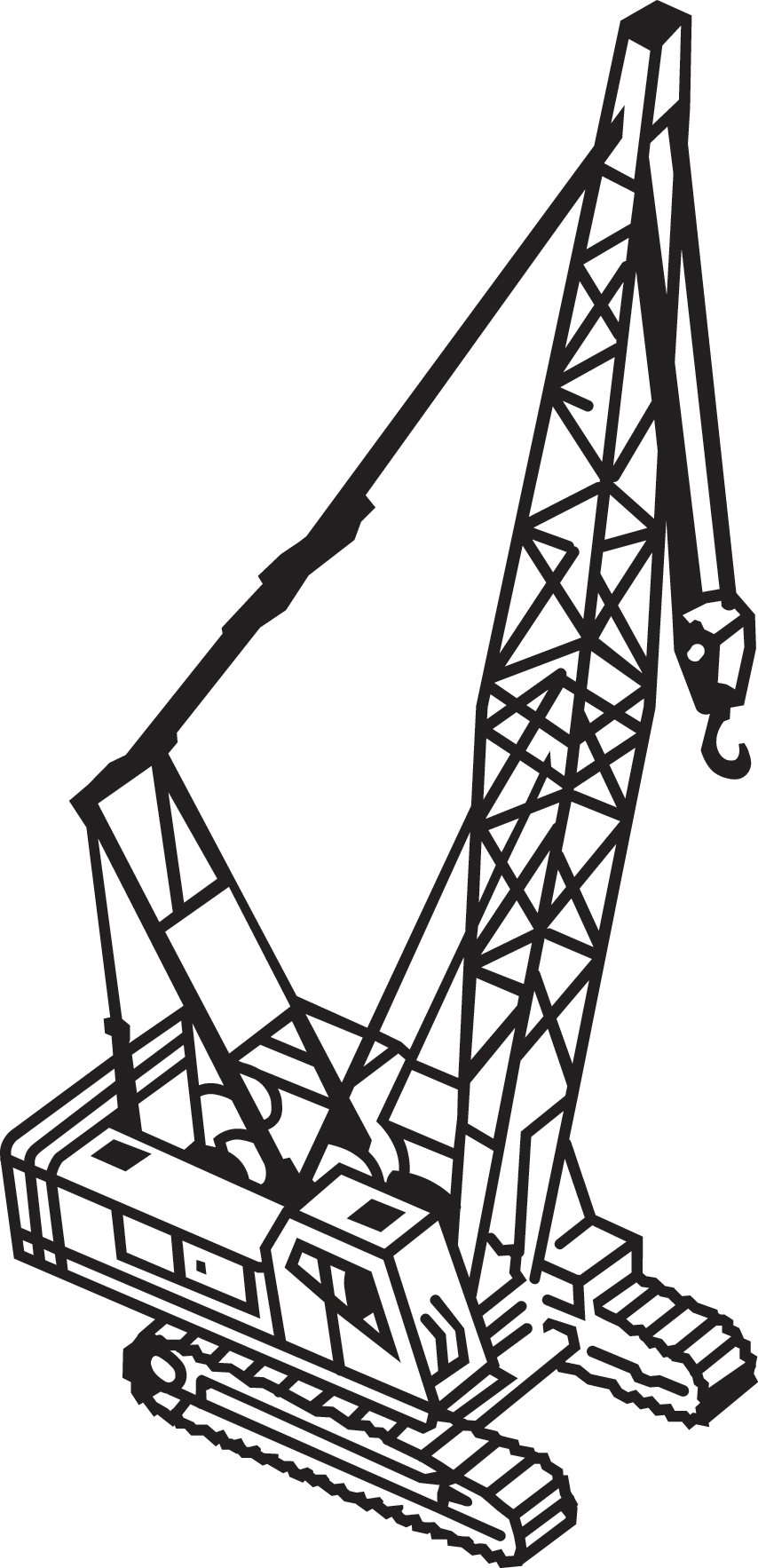 crane clipart tower design