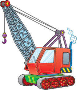 English vocabulary words for. Crane clipart used construction