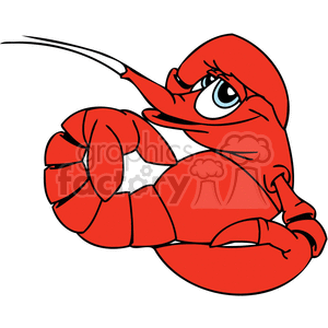 A lazy crayfish royalty. Crawfish clipart animated gif