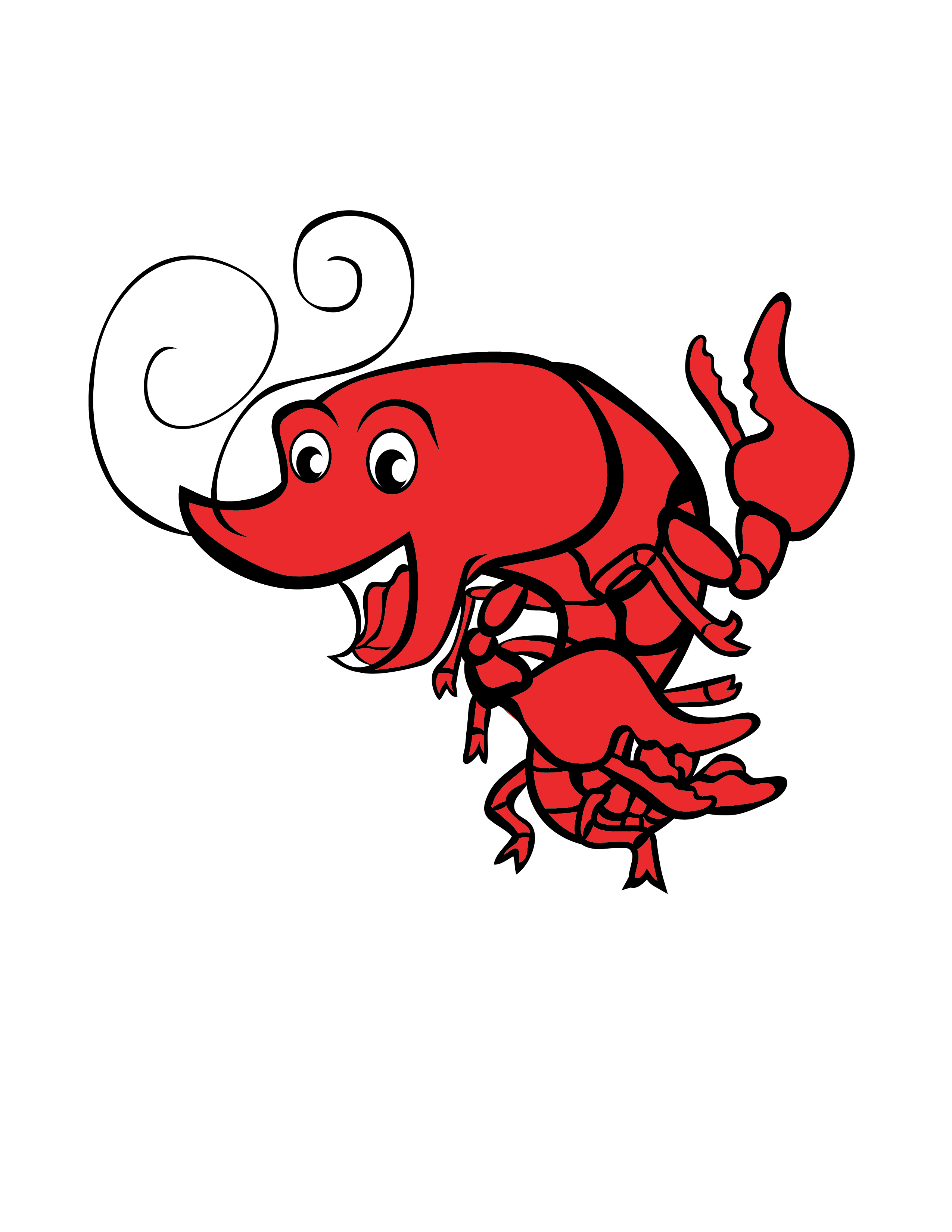 Crawfish clipart red crawfish, Crawfish red crawfish ...