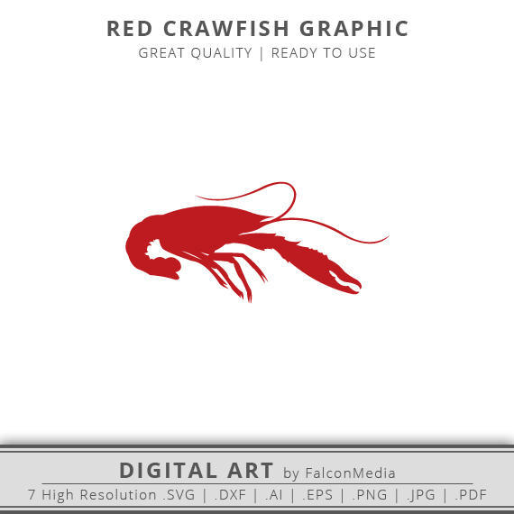 Svg clip art . Crawfish clipart silhouette