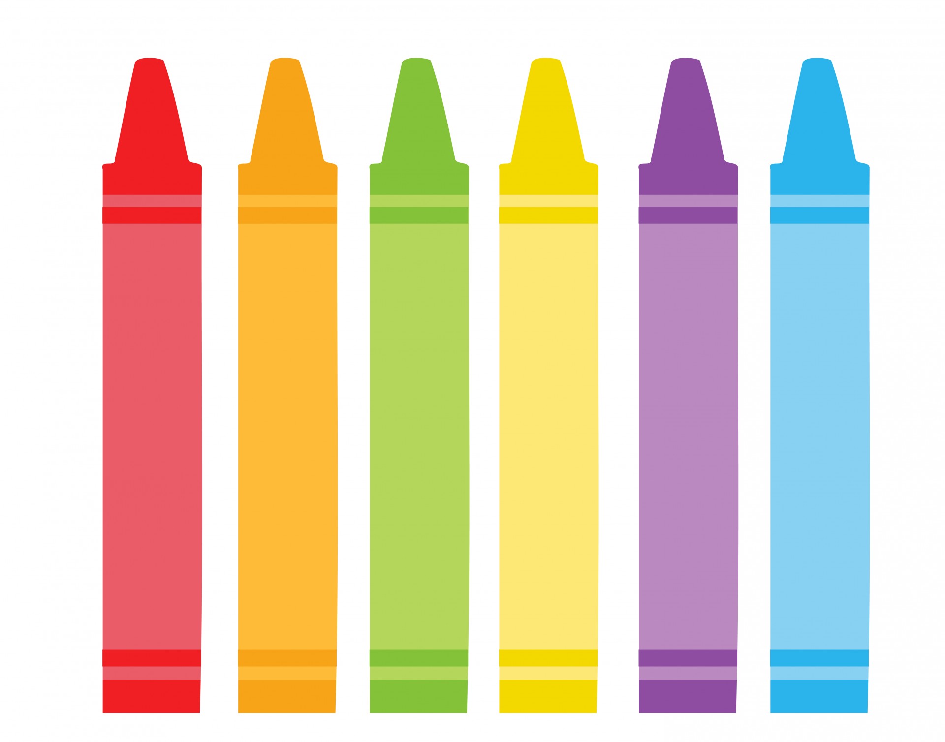 Colorful crayons free stock. Crayon clipart