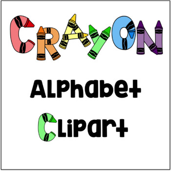 crayon clipart alphabet