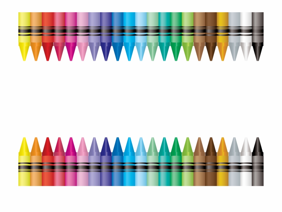 crayons clipart boarder