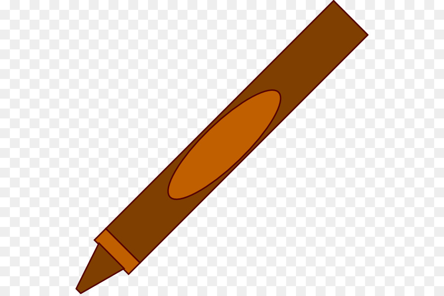 crayon clipart brown crayon