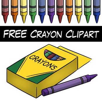 crayons clipart individual