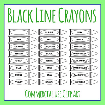 crayon clipart dark green