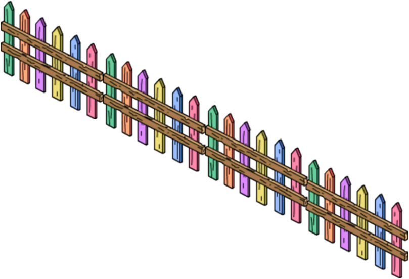 Crayon clipart fence. Simple town designs playgrounds