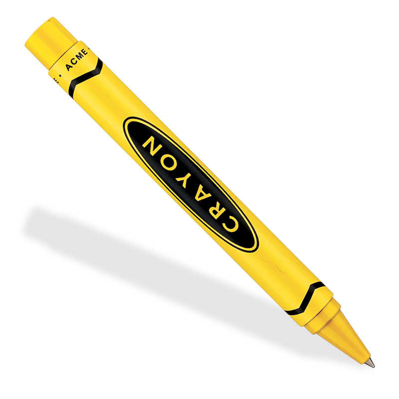 crayons clipart gold