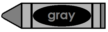 crayon clipart gray