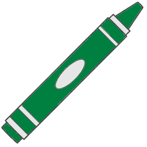 crayon clipart green crayon