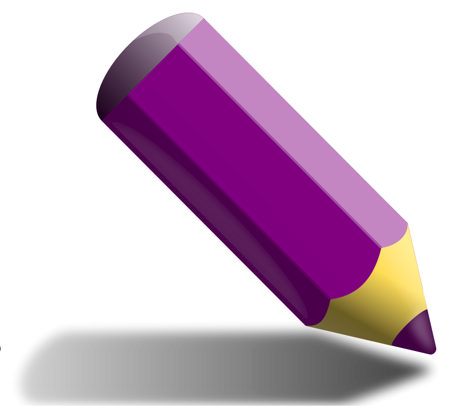  collection of violet. Pencils clipart coloring