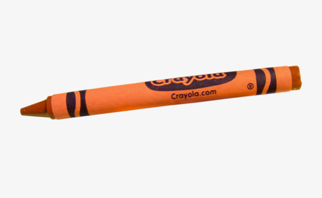 crayon clipart orange crayon