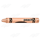 crayon clipart peach